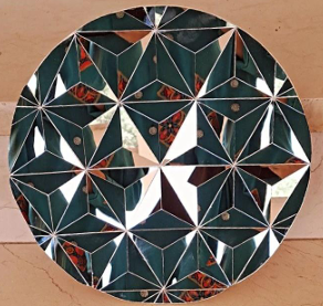 بشقاب با طرح های هندسی در 5 سایز