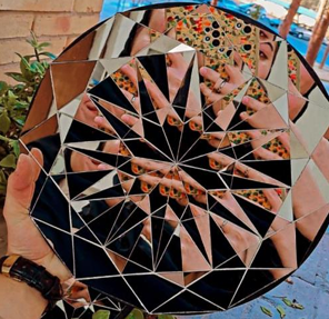 بشقاب با طرح های هندسی در 5 سایز