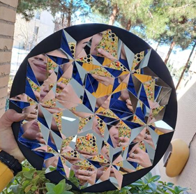 بشقاب با طرح های هندسی در 5 سایز