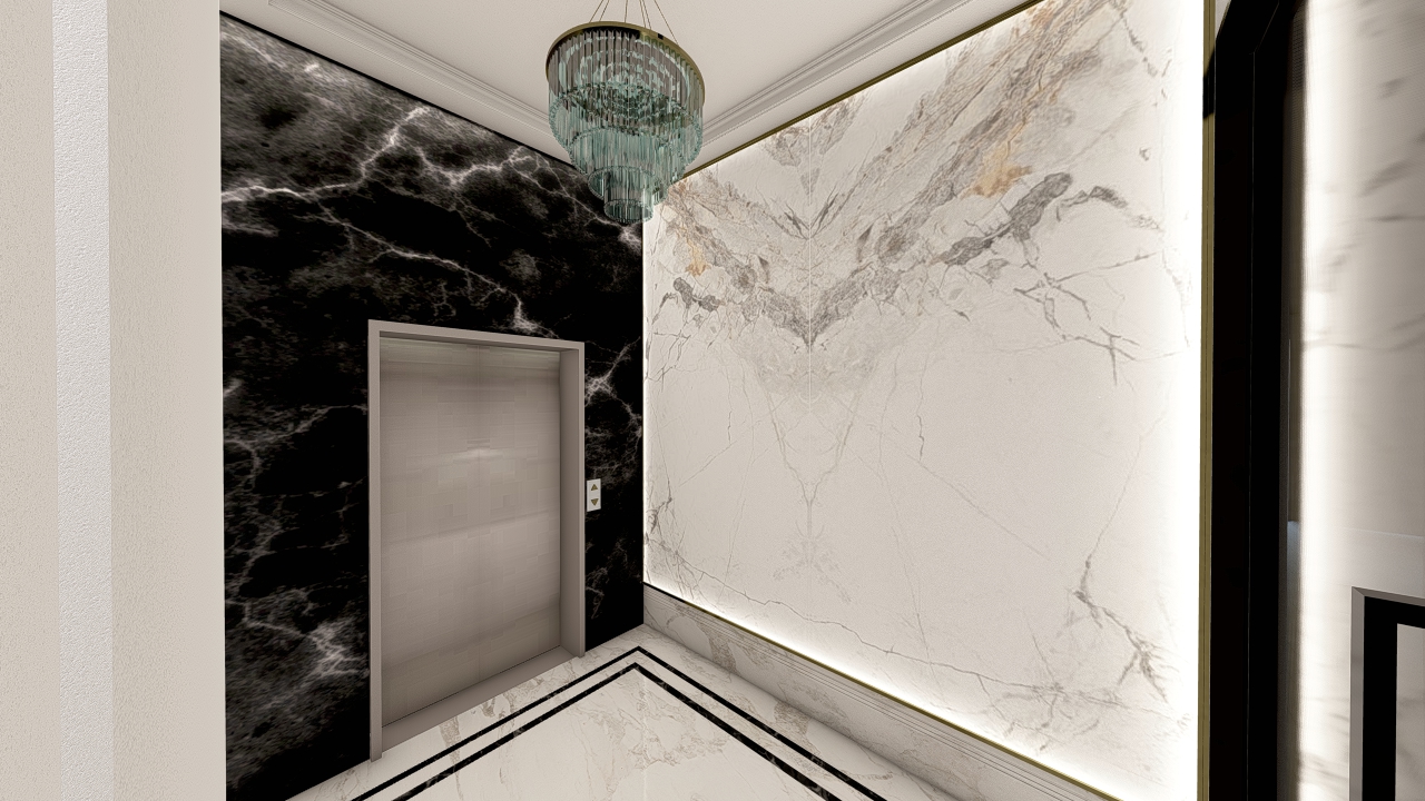 طراحی فضای مشاع آپارتمان ملاصدرا